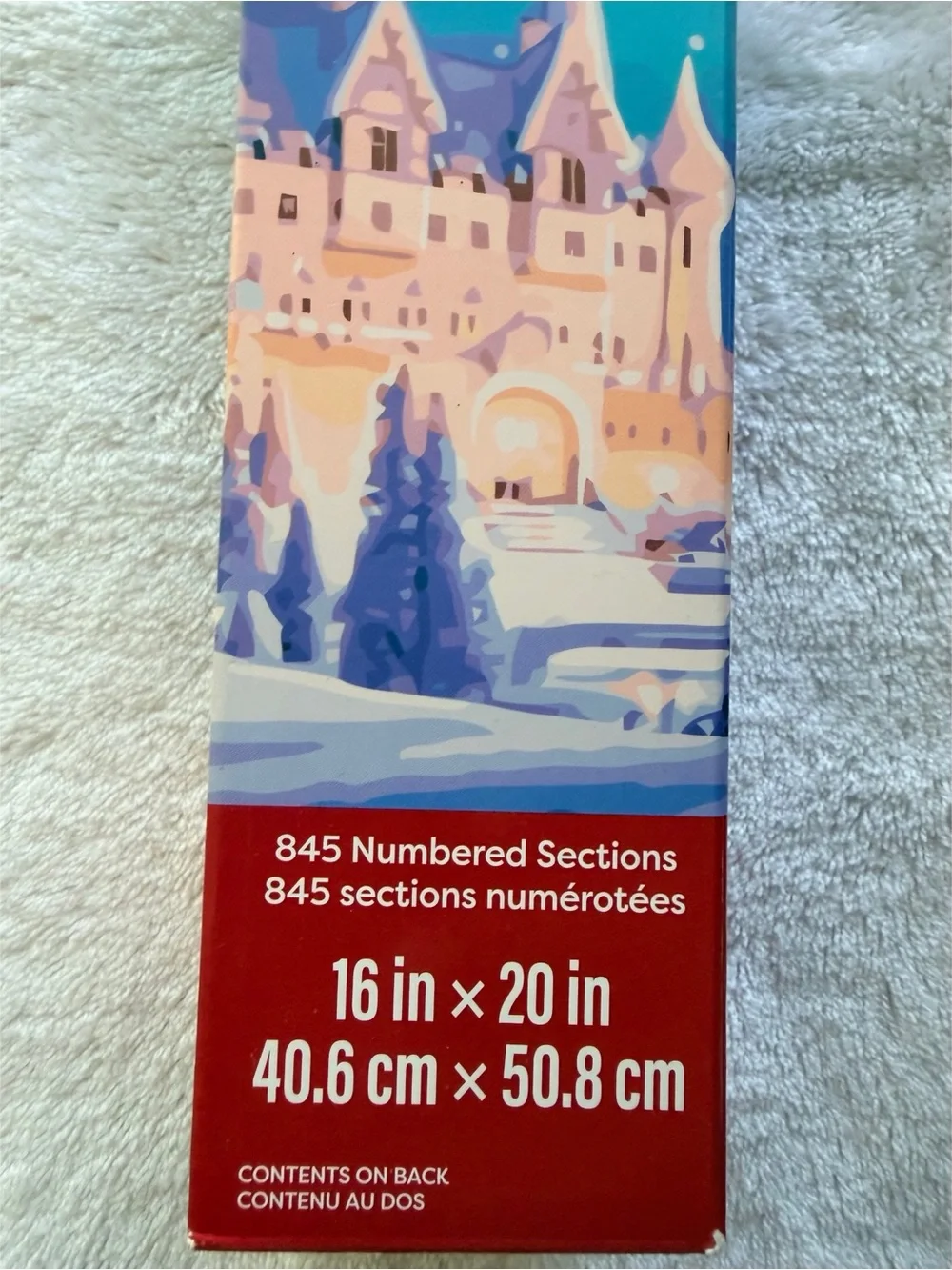 Blue & Pink Castle Paint-By-Number Kit